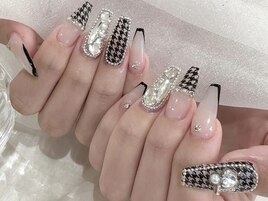 千鳥柄ネイル