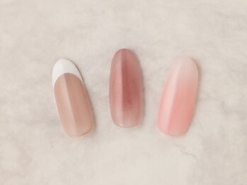 ガーベラ バイ ハノンネイル(Gerbera by hanonnail)/下地付きフレンチ