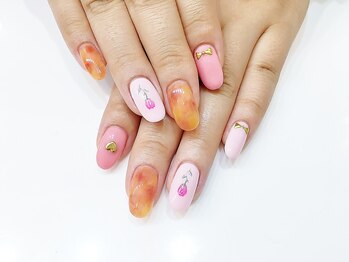 ネイルコレクション ベビーピンク(Baby Pink)/ジェル付放題★べっ甲：薔薇