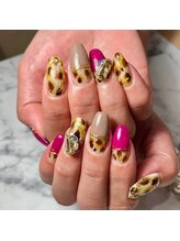 ナナズネイル 西小倉店(NANA's Nail)/ニュアンスレオパード　byNANA