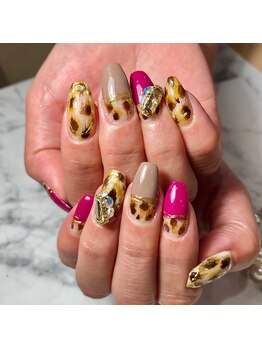 ナナズネイル 西小倉店(NANA's Nail)/ニュアンスレオパード byNANA
