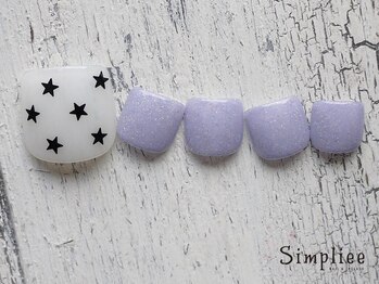 シンプリー 下北沢店(Simpliee)/定額フット　ワンカラー＋アート