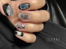 アンネ 東心斎橋店(ANNE)/【パラジェル】ブラックネイル