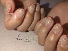 ツイン(twin.)/フラッシュネイル×オプ有