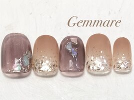 キラキラグラデーションネイル