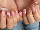 ハートピンクフレンチデザイン