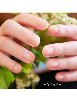 たゆ ネイル(たゆnail)/ベージュ綺麗めネイル