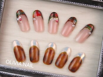 オリビア ネイル(OLIVIA NAIL)の写真/【2回目以降もオフ込★】持ち込みも可◎/3Dネイルがしたい方は[全員☆150分定額アートやり放題コース¥9550]