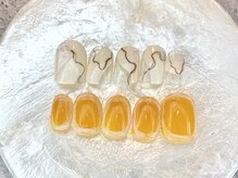 カラネイル 南森町店(calla nail)/鉛筆×ぽこぽこデザイン