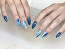 涼しげなニュアンスアート