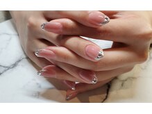 ネイルサロンブラン(nail salon BLANC)/ガラスフレンチネイル