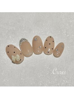 キュアーズ ネイル(CURES NAIL)/夏のキラキラお上品ネイル