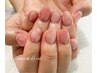 【ハンド】ニュアンスマーブルnail*ストーンorラメ付き￥6300