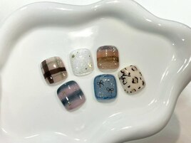 【フットネイル】親指アート