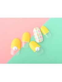 カラフルポップアートネイル