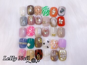 レヒネイル(LeHy nail)/フット　親指アート定額