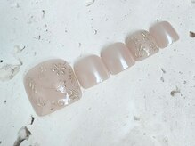 ナチュラルネイル 南口店(Natural Nail)/透明感！手書きエンボスアート