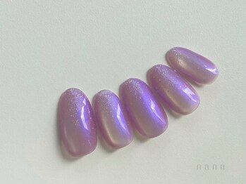 パープル ミラー ラメ