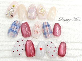 ラグジュアリー ネイルズ(Luxury Nails)の写真/【パラジェル導入サロン】オーダーメイド☆[やりたいデザイン]を形に♪数多くの女性を虜にする人気サロン！