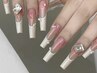 デザインNO.1=スカルプ+持ち込みデザイン+つけ放題　限定15980円