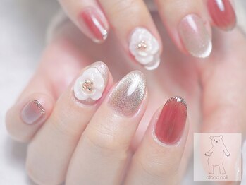 オトナネイル(otona nail)/3Dフラワーマグネットネイル