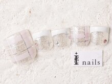 アイネイルズ 新宿店(I nails)/クリアチェックフット9980円