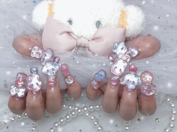 ベルグローアルファネイル(BELLE GROW ALPHA NAIL)/ゴテゴテ女児ネイル