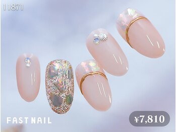FASTNAIL松戸駅西口店【パラジェル/ジェルネイル専門/定額/マグネット/フットネイル】/ニュアンスネイル/春/シンプル