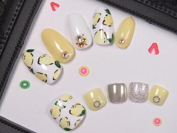 リエル(Riel)/爽やかレモンアート☆新規8000