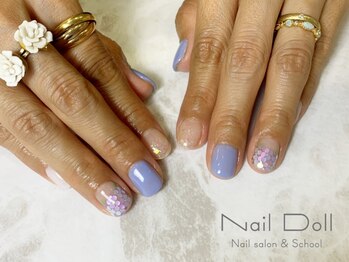 ネイルドール(Nail Doll)/紫陽花ネイル