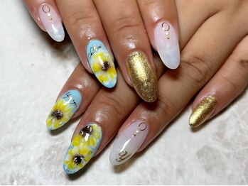 レディグリッター(Lady glitter)/手描きひまわり