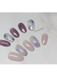 アートコース/紫陽花ネイル