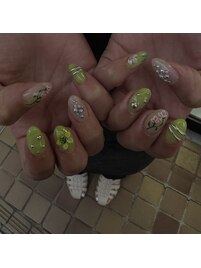 サマーフラワーネイル￥9000♪