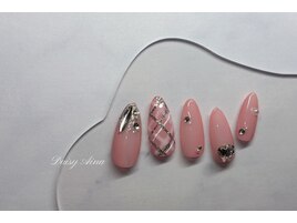 チェック×ガーリー韓国ワンホン