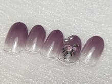 ルアナ 赤坂(LUANA)/パープルグラデーションネイル