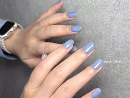 大人可愛いくすみブルーネイル☆
