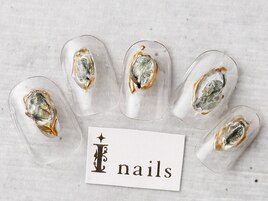 凹凸キラキラネイル