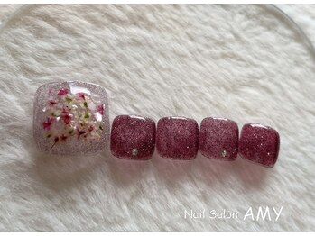 エイミー 大宮店(AMY)/FOOT押し花ネイル