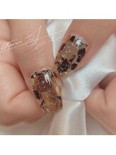 ベルテルナエス(belleterna S.)/leopard glitter × khaki