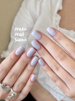 ネコ(Neko)/ワンカラー&紫&ちゅるん&くすみ