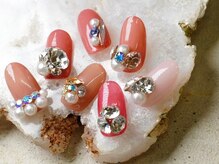 ネイル プラント(nail plant)の雰囲気（maogelワンカラー＋ビジュー♪[パラジェル/フィルイン/中野]）