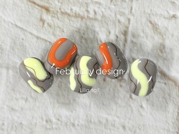 リリア ネイルサロン(Lilia Nail Salon)/2月フルアートニューデザイン