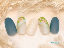 リラネイル(lira nail)/桜デザイン/パラジェル/銀座