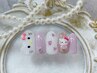 新規【こねこ】話題の横向きこねこトレンドキャラネイル　オフ別　¥6700