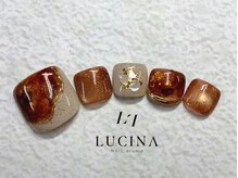 ネイルスタジオ ルキナ(LUCINA)/H-847 大人可愛いべっ甲ネイル