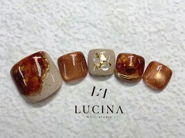 H-847 大人可愛いべっ甲ネイル