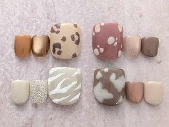 シキ 辻堂店(shiki)の写真/FOOT☆新規オフ無料５８００円～！大人かわいいニュアンスネイルで早めのサンダルに◎[辻堂]