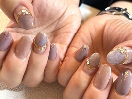 秋ネイルはやっぱりくすみカラー