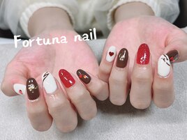 バレンタインチョコレートネイル