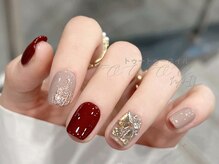 トゥートゥー(TOUTOU)/キラキラクリスマスネイル